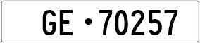 Trailer License Plate